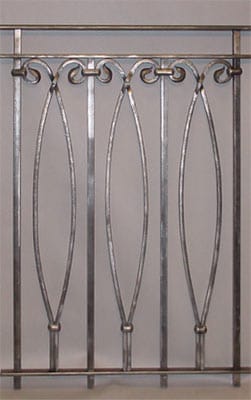 contemporary wrought iron balustrade
