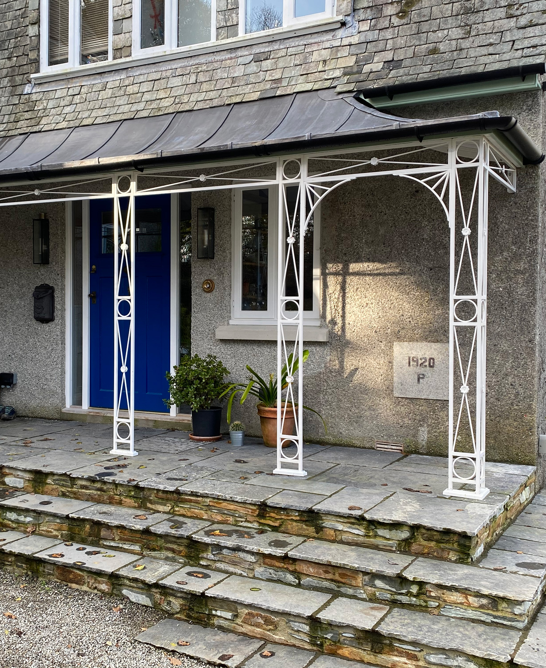 A finished, lined and leaded roof frame