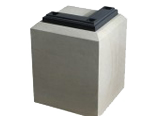 Stone Plinth with Corner Shoe