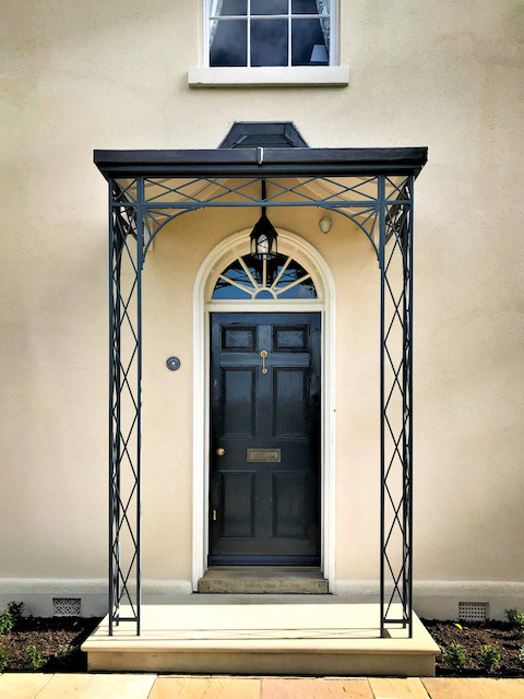 Elegant Metal Door Porch Canopy