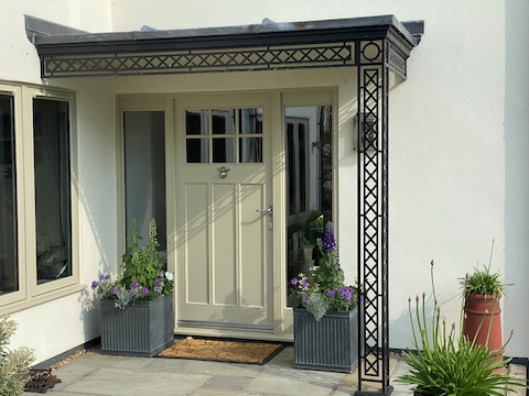Wrought Iron Entrance Door Portico