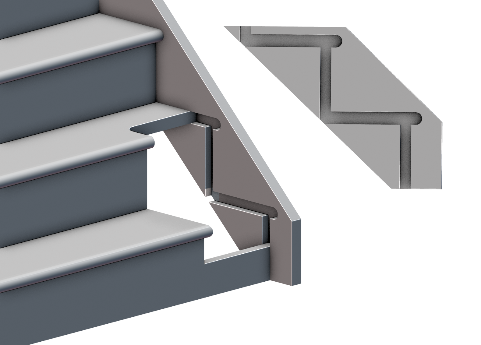 routed stringer