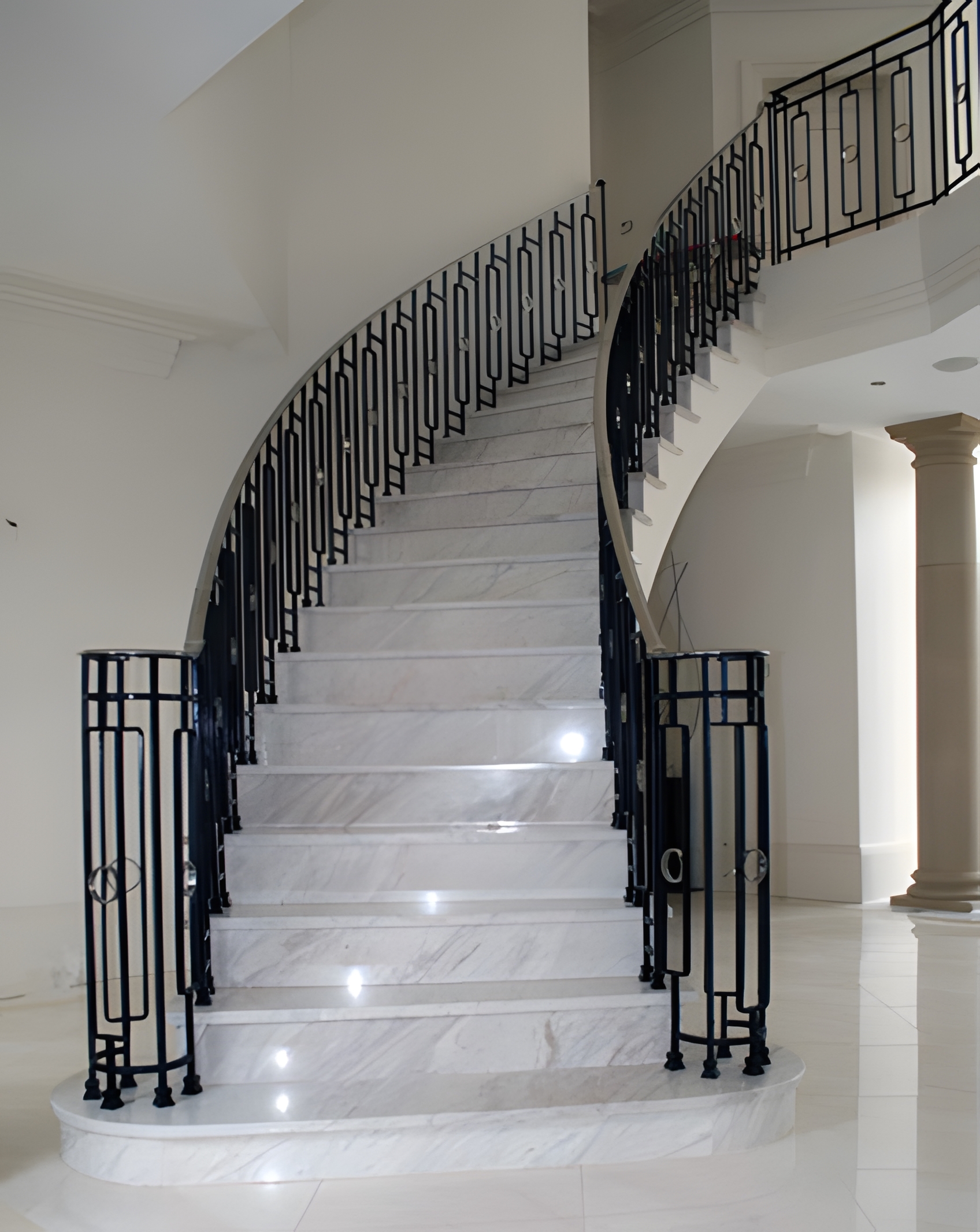 marble_staircases-2-(1) Marble Staircase with Bespoke Balustrade & Stainless Steel HANDRAIL