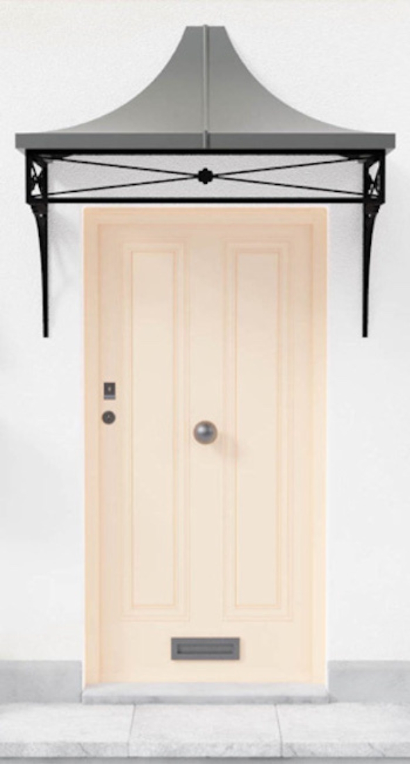 Deco Metal Door Canopy
