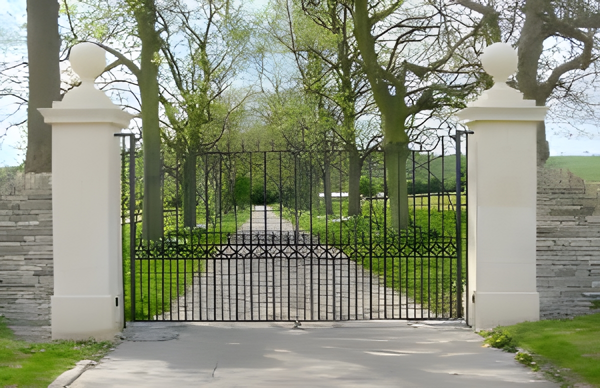 Foxcote house iron gates Ornamental Wrought Ironwork Gates