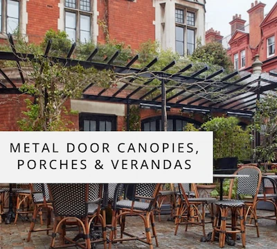 Metal Door Canopies, Porches & Verandas